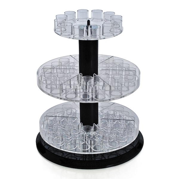 Three Tier Revolving Tester Display 13.5"H x 11"Dia